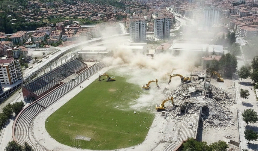 Tokat GOP Stadyumu İçin Yıkım Başlıyor! İlk Kazma Vuruluyor