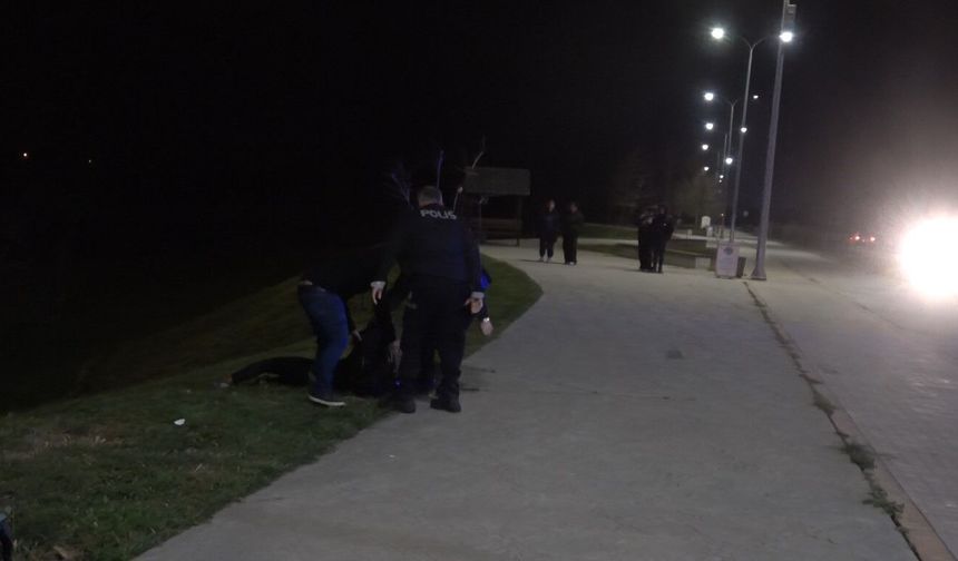 Bafra'da alkollü kadın ekipleri alarma geçirdi