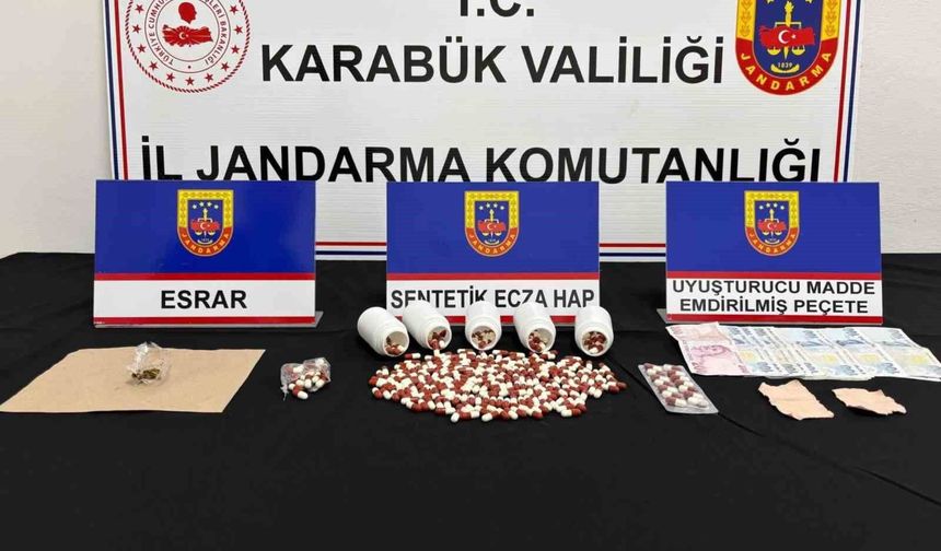 Karabük'te uyuşturucu operasyonunda 3 kişi gözaltı