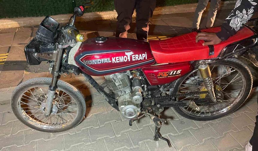 Karaman'da 5 motosiklet parası ceza yiyen sürücünün rahatlığı pes dedirtti