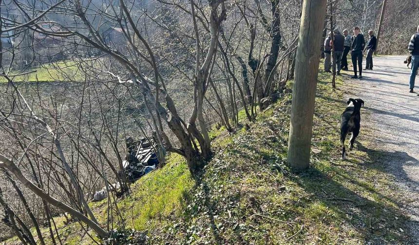 Kastamonu'da 'patpat' şarampole yuvarlandı: 2 yaralı
