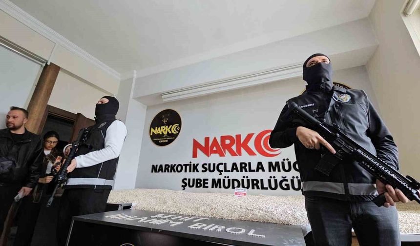 Kayseri'de 214 kilo uyuşturucu madde ele geçirildi