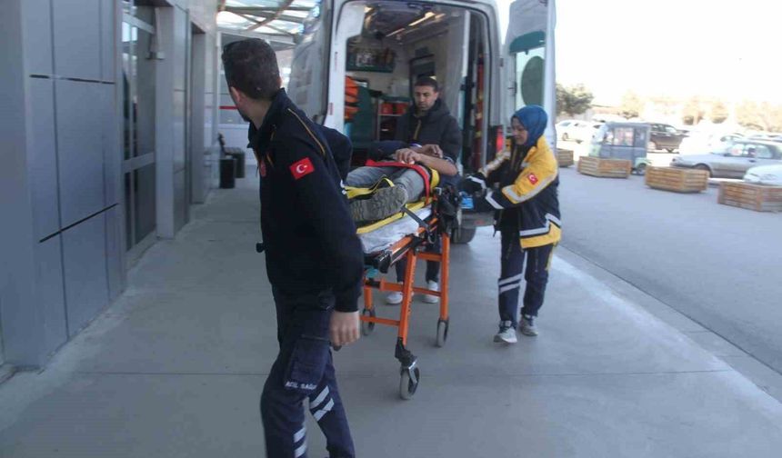 Konya'da inşaattan düşen işçi yaralandı