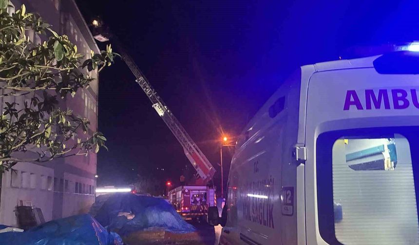 Ordu'da öğrenci pansiyonunda baca yangını
