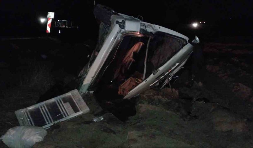 Tokat'ta minibüs devrildi: 1 yaralı