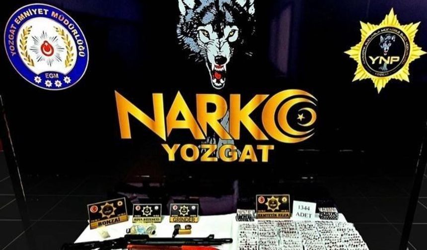 Yozgat'ta yüzlerce uyuşturucu hap ele geçirildi
