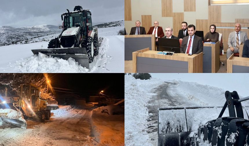 Tokat İl Özel İdaresi ekipleri ulaşımı açık tutmak için nöbette