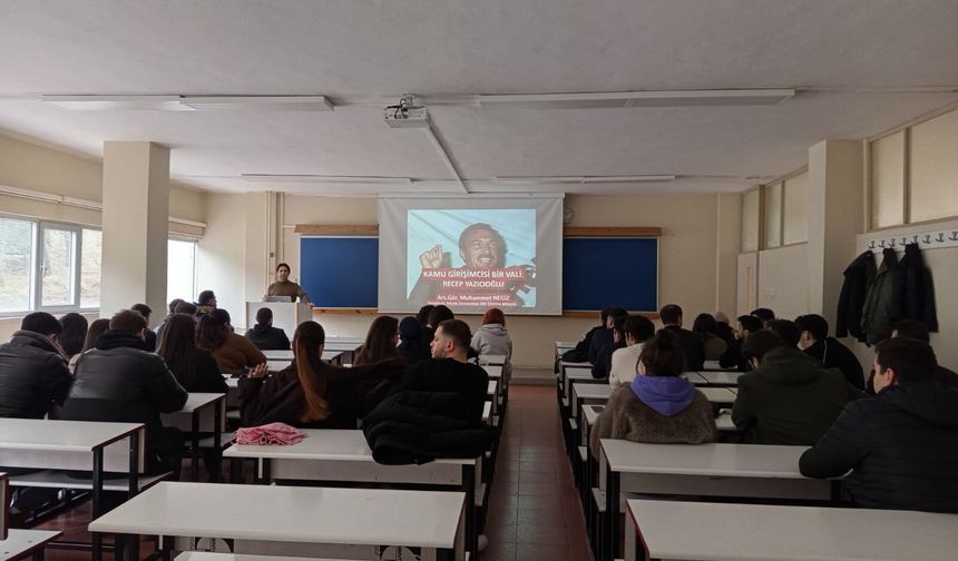 KTÜ İİBF’de “Bir Kamu Girişimcisi Vali: Recep Yazıcıoğlu” Semineri düzenlendi