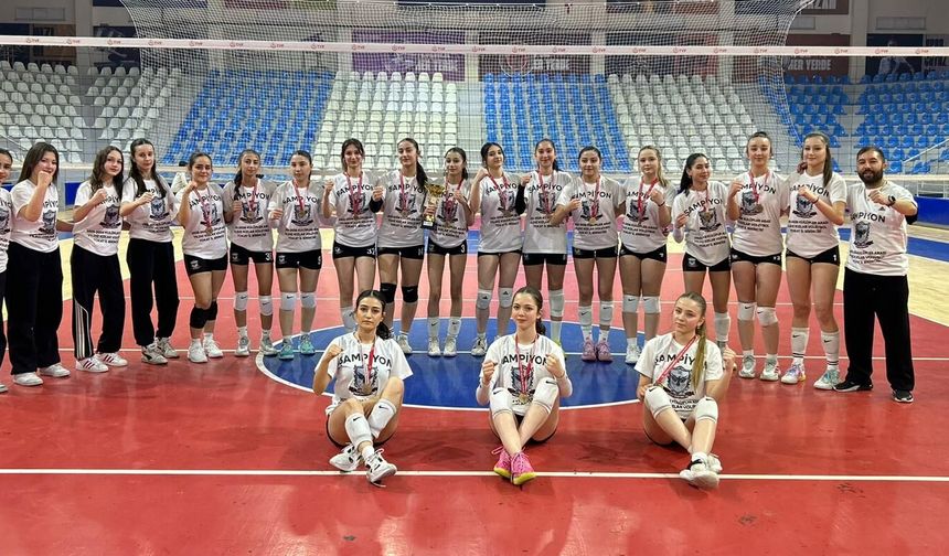 Tokat Voleybol 60 SK’dan Küçük Kızlarda Şampiyonluk