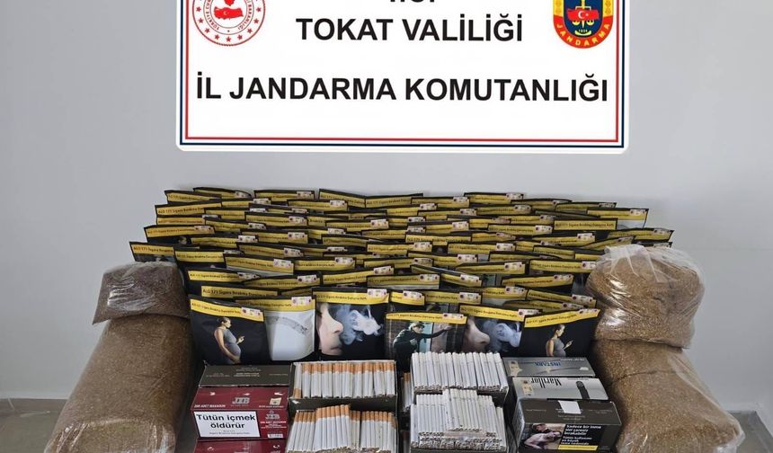 Tokat'ta Kaçak Tütün Operasyonu! 2 Gözaltı