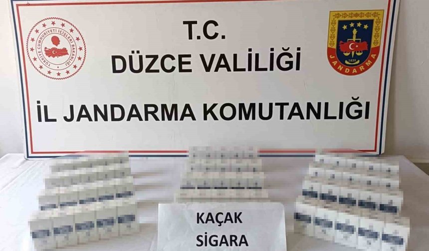 Düzce'de 177 bin 400 makaron ele geçirildi