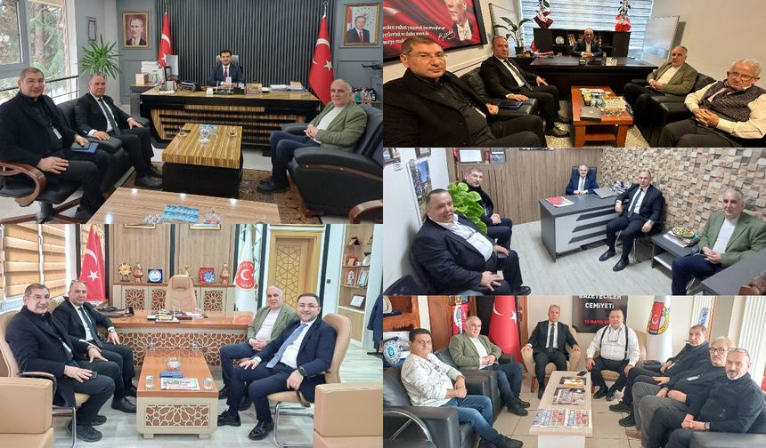 Tokat Gazeteciler, Televizyoncular, Radyocular Derneği, gerçekleştirdiği kurum ve basın yayın meslek örgütleri ziyaretle