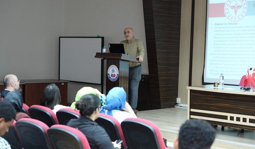 TOGÜ’de Uluslararası Öğrencilere Sağlık Bilgilendirmesi