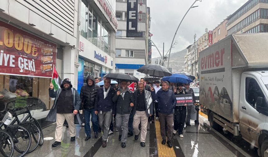 Anadolu Gençlik Derneği’nden Filistin’e Destek Yürüyüşü