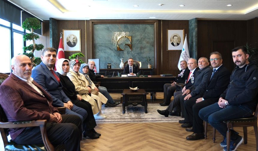 Rektör Yılmaz’dan Şehit Yakınları ve Gazilere Vefalı Kabul