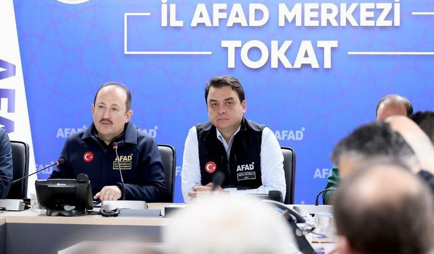 AFAD Başkanı Pehlivan ve Vali Köklü Tokat’taki Sel Riskine Karşı Alınan Tedbirleri Değerlendirdi