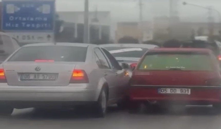 Çorum'da düğün konvoyu tehlike saçtı