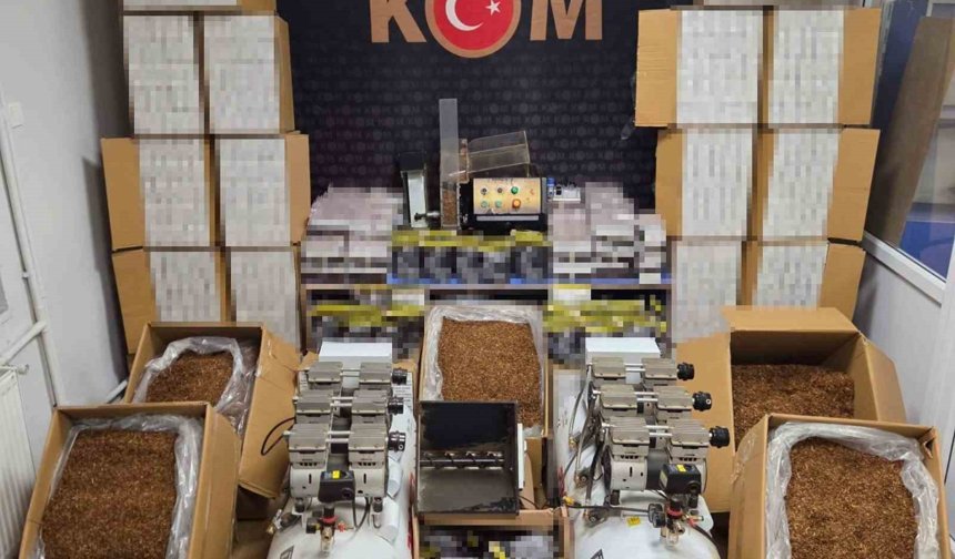 Sivas'ta binlerce makaron ele geçirildi