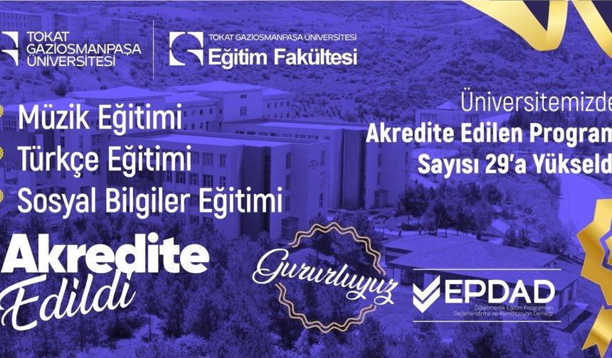 TOGÜ Eğitim Fakültesinde Akreditasyon Gururu