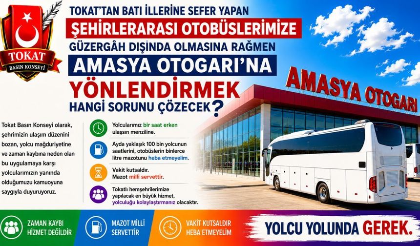TOKAT AMASYA OTOGAR TARTIŞMASI…