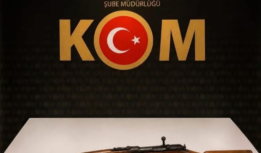 Bayburt'ta ruhsatsız tüfek ve mühimmat ele geçirildi