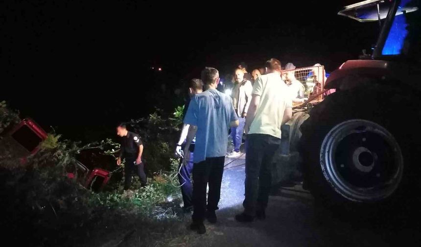 Kastamonu'da hafif ticari araç şarampole yuvarlandı: 1 yaralı