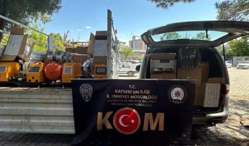 Kayseri'de 1 milyon 50 bin adet makaron ele geçirildi: 1 gözaltı