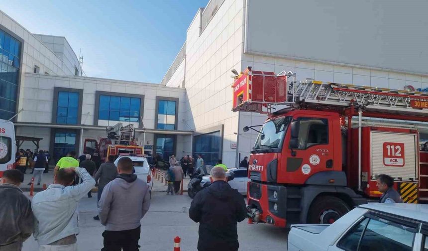 Sinop'ta hastanede yangın paniği