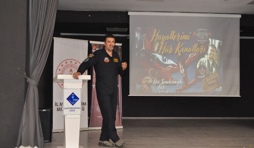 HÜRKUŞ'un Pilotu Murat Özpala Tokatlı Gençlerle Buluştu: "Zekanıza Değil, Gayretinize Güvenin"