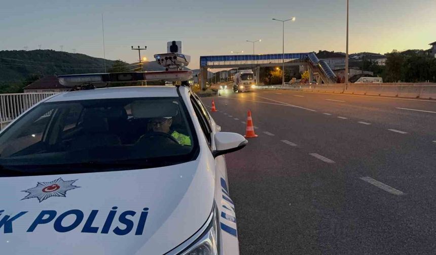 Düzce'de 165 araç trafikten men edildi