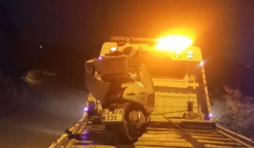 Fatsa'da motosiklet duvara çarptı: 1 ölü