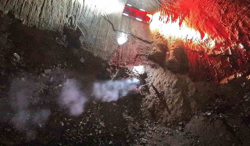 Ormanlık alandaki yangını görüp itfaiyeye haber verdi, alevler büyümeden söndürüldü
