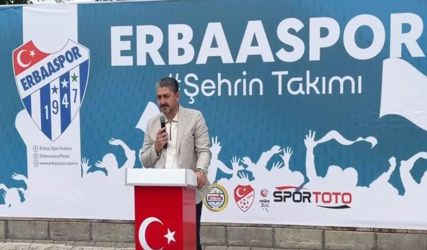 Başkan Arslan'dan Yeni Sezon Mesajı: "Erbaaspor'u Omuz Omuza Hak Ettiği Yere Taşıyacağız"