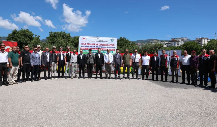 Tokat'ta TULIP Projesi ile Çiftçilere 32,5 Milyon TL'lik Makine Ekipman Desteği
