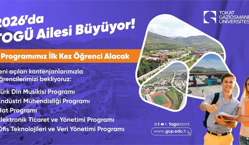 TOGÜ Akademik Yelpazesini Genişletiyor! 5 Yeni Program İlk Kez Öğrenci Kabul Edecek