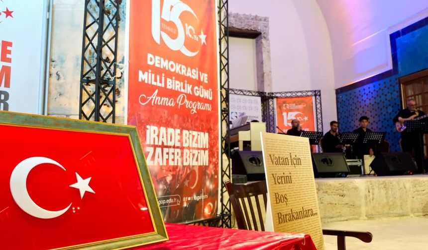 TOGÜ’den 15 Temmuz’a Özel Anlamlı Anma Programı! Gökmedrese’de Demokrasi ve Sanat Buluştu