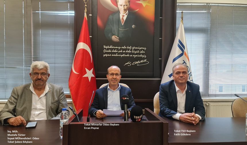 TOKAT’TA İNŞAAT VE KENTSEL DÖNÜŞÜM İÇİN MİMARİ ÇALIŞTAY TAMAMLANDI
