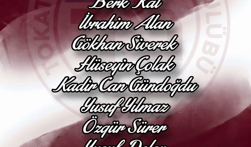 Tokat Belediye Spor Kulübü'nde 11 Futbolcuyla Yollar Ayrıldı