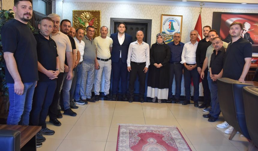 MHP Reşadiye İlçe Yönetiminden Belediye Başkanı Ergül Ünal’a Ziyaret