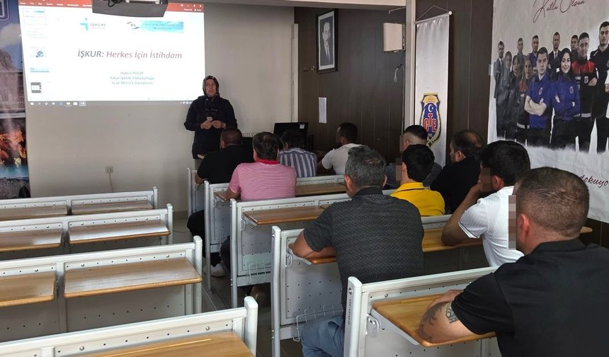 Tokat'ta Denetimli Serbestlik Yükümlülerine İŞKUR Danışmanlığı
