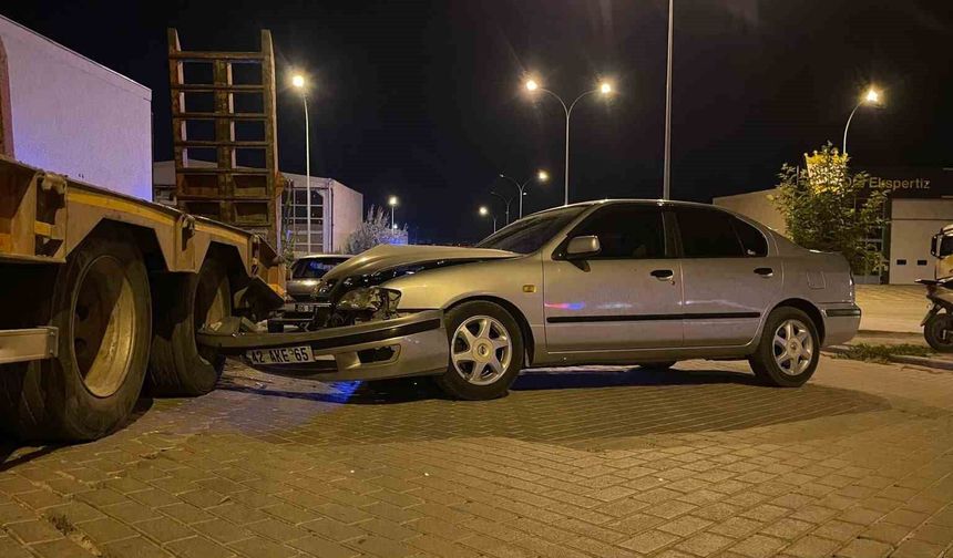 Karaman'da otomobil dorseye çarptı: 1 yaralı