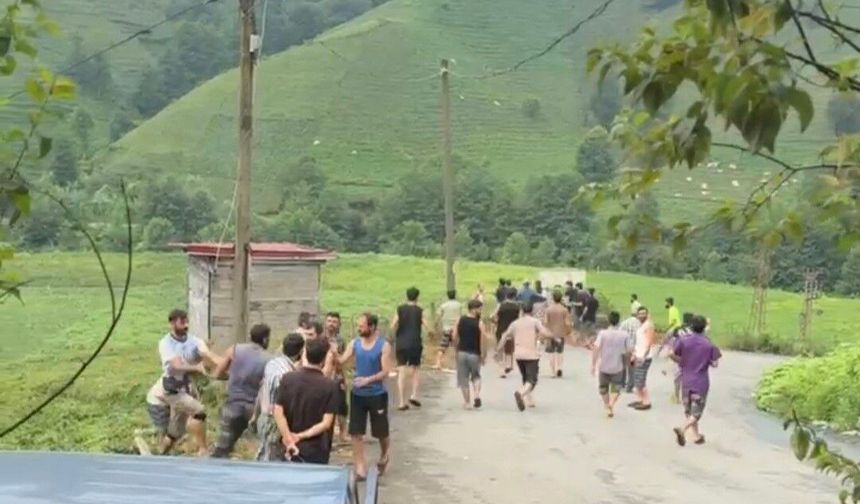Mevsimlik çay işçileri arasında sıra kavgası