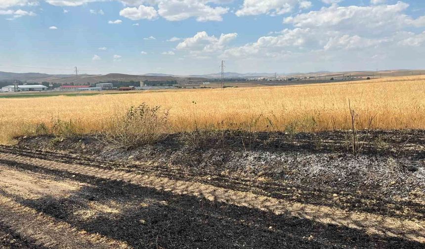 Yozgat'ta yaklaşık 10 dönüm ekili arazi yandı