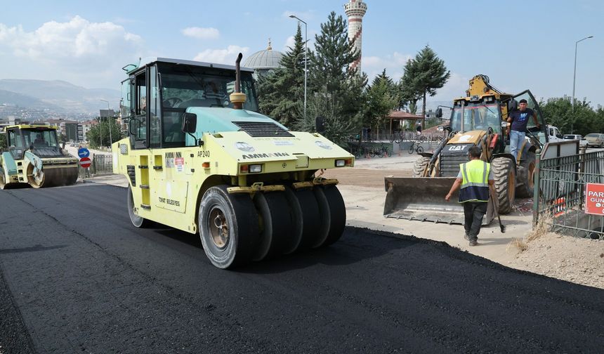 Tokat Belediyesi Fidanlık Caddesi'nde Çalışmalarda Sona Geldi