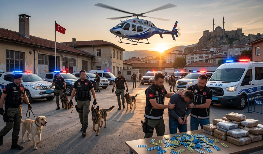 Tokat Dahil 71 İlde Dev Narkotik Operasyonu! Zehir Tacirlerine Ağır Darbe