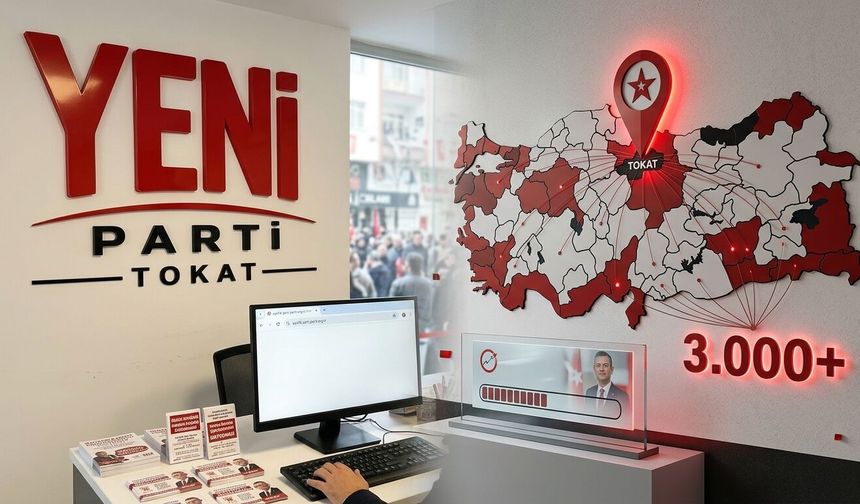 YENİ Parti Tokat'ta Bir Haftada 3 Bini Aşkın Yeni Üye Kaydetti
