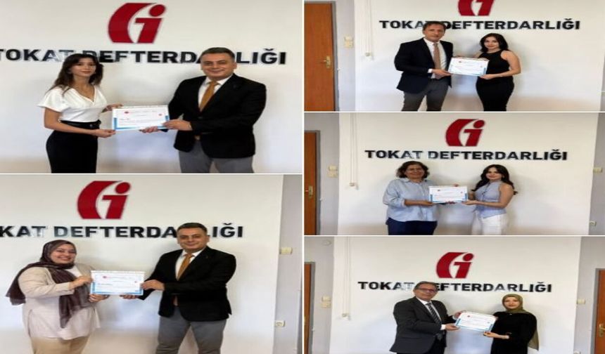 Tokat Defterdarlığı’nda Staj Heyecanı Sona Erdi! Geleceğin Finansçıları Belgelerini Aldı