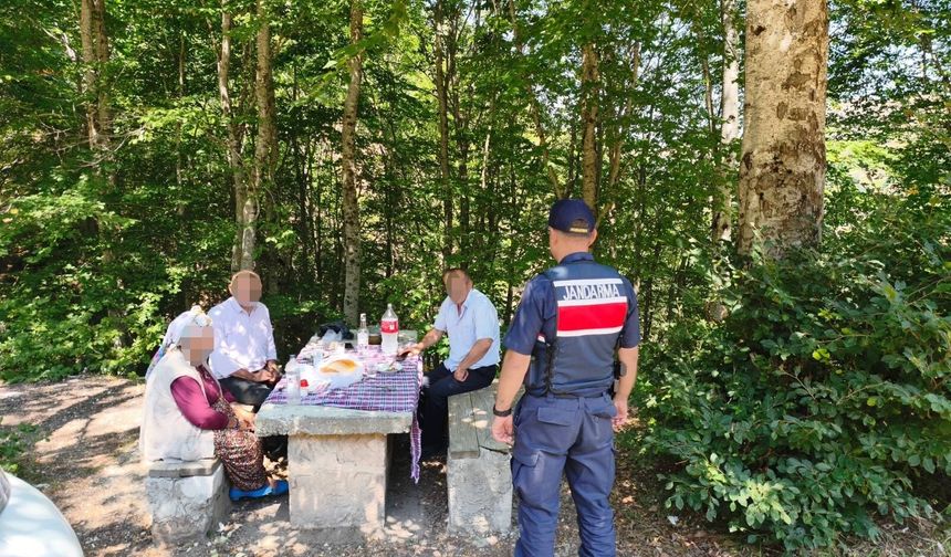 Tokat'ta Orman Yangınlarına Karşı 7/24 Jandarma Nöbeti