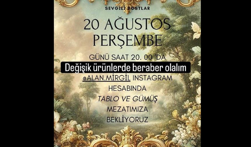 Mirgül Eren Griffe’den Sanatseverlere Özel Davet