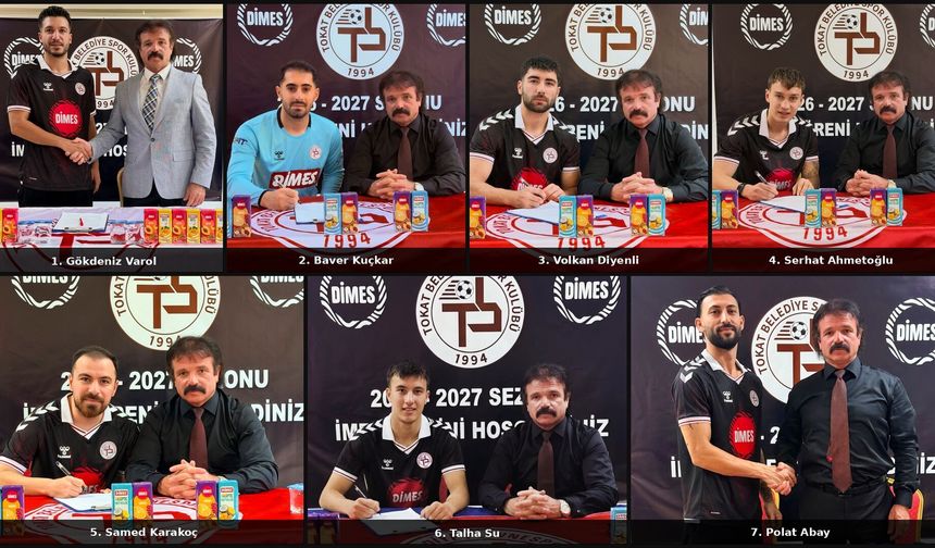 Tokat Belediye Spor Kulübü’nden Transferin Son Gününde 7 Takviye